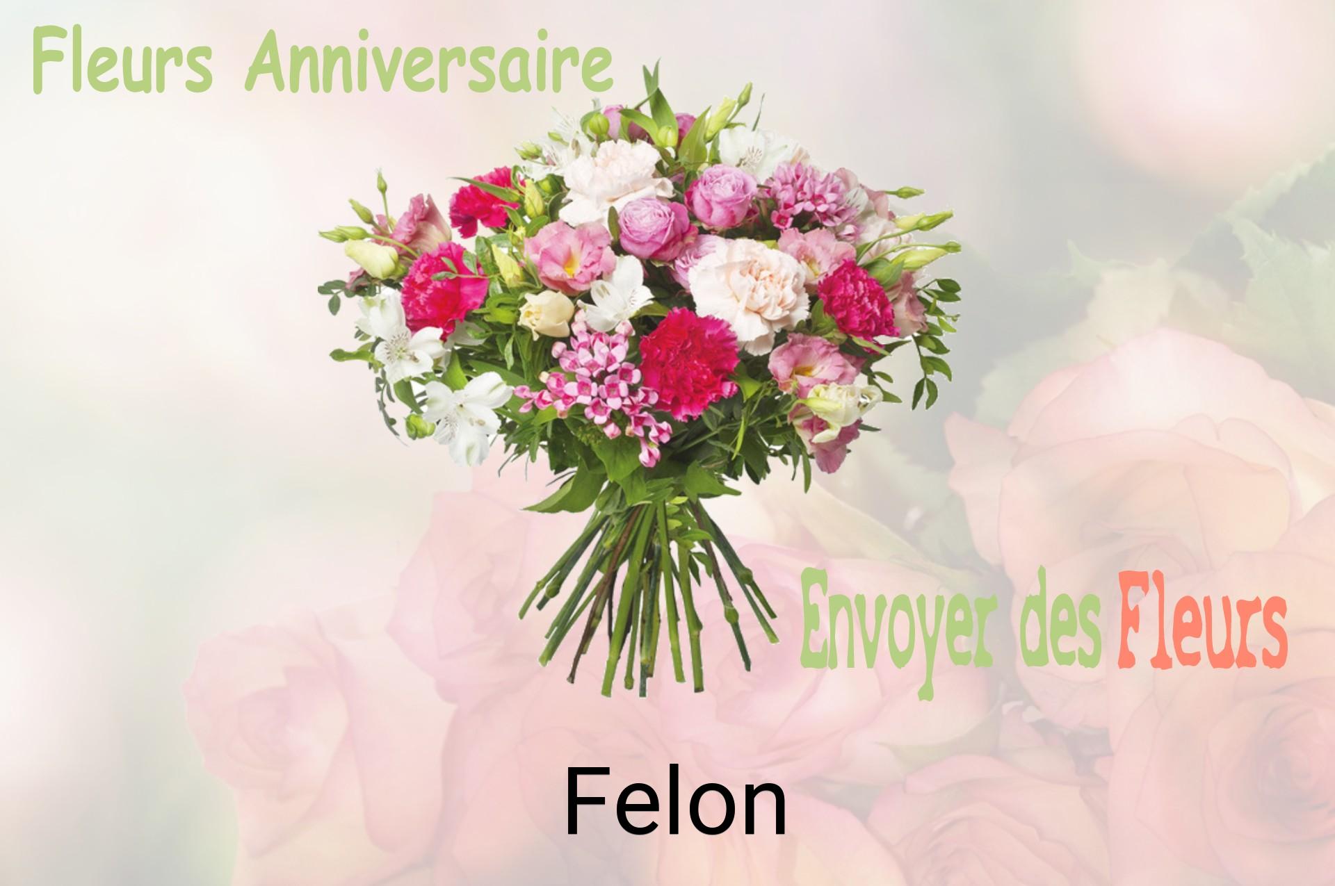 Bouquet de fleurs d’anniversaire livré à Felon