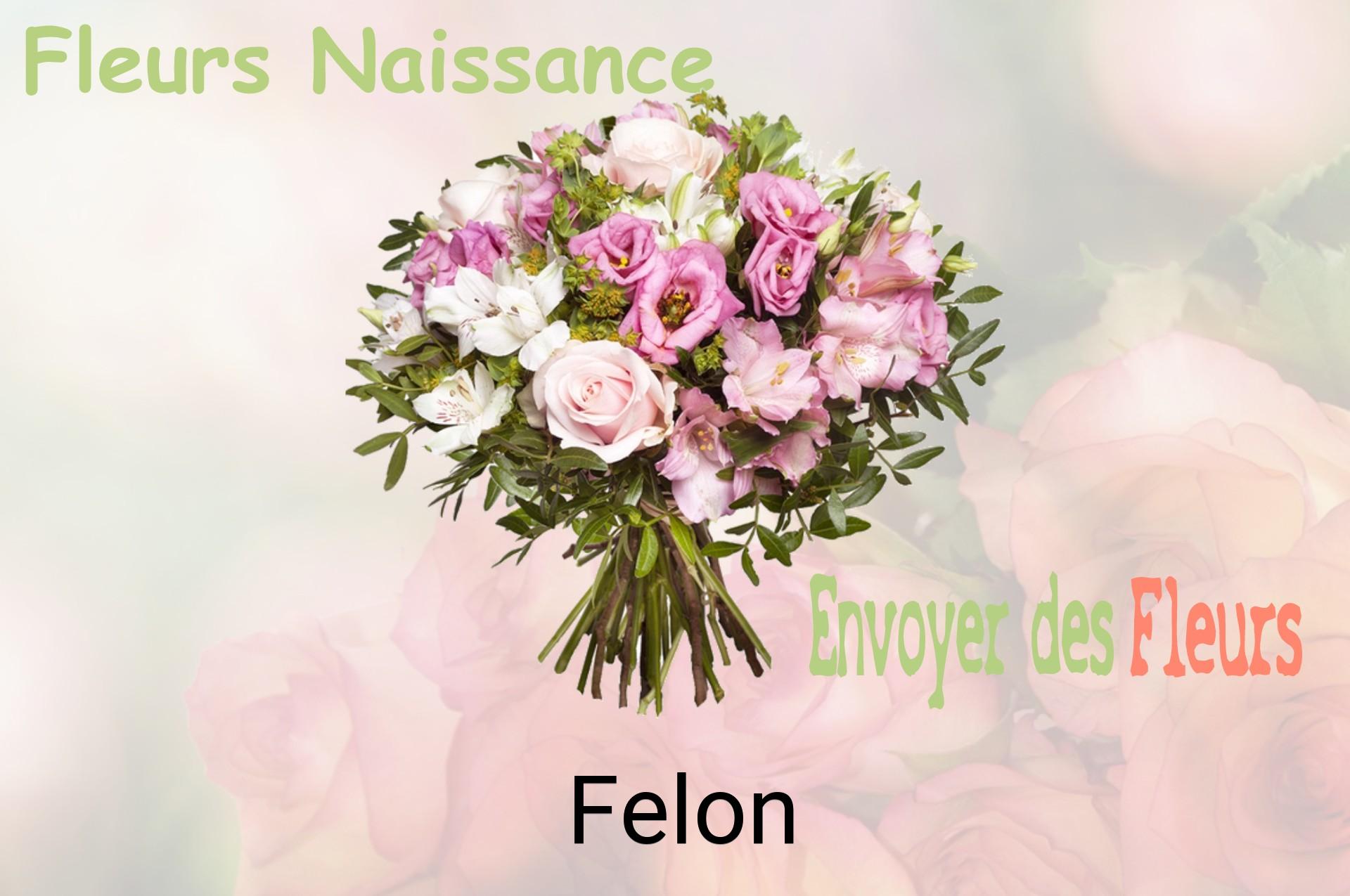 Bouquet de fleurs de naissance livré à Felon